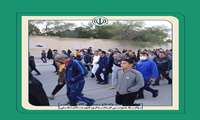  به مناسبت دهه مبارک فجر همایش پیاده روی خانوادگی در شهرخورموج برگزار شد