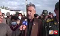 وداع فاطمی مردم شهرستان دشتی با شهید گمنام در روستای درازی