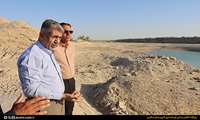  بازدید فرماندار دشتی از آبنما کاکی - شیخیان و بررسی روند اجرایی آن