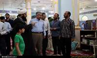 دیدار چهره به چهره فرماندار دشتی با نمازگزاران شهر کاکی 