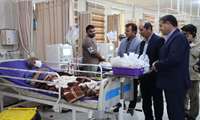 فرماندار دشتی سال جدید را در کنار بیماران و کادر درمان تحویل کرد