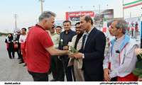 استقبال نوروزی فرماندار دشتی از مسافران در میدان خالو حسین