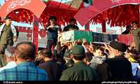 مراسم استقبال از دو شهید گمنام دوران دفاع مقدس در شهر خورموج برگزار شد