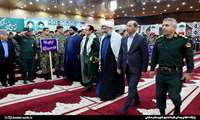 حضور فرماندار، امام جمعه و مسئولان نظامی در جمع بسیجیان دشتی
