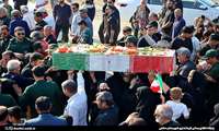 با حضور مردم ولابتمدار شهرستان دشتی مراسم تشییع شهید گمنام در روستای فقیه حسنان برگزار شد