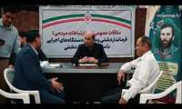 میز خدمت در مصلی امام خامنه ای شهر خورموج