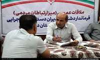 با حضور فرماندار دشتی میز ارتباطات مردمی در مصلی شهر خورموج برگزار شد