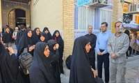اعزام کاروان‌های زائران شهرستان دشتی به قم برای حضور در آیین تشییع پیکر مطهر رهبر شهید