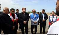 بازدید استاندار بوشهر و فرماندار دشتی از مناطق سیل زده شهرستان دشتی 