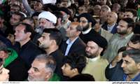 حضور فرماندار شهرستان دشتی در مراسم وداع با پاسدار شهید اقتدار وطن سید دانیال سجادی 