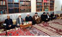 دیدار نوروزی فرماندار دشتی و امام جمعه شهرستان  با آیت‌الله امامی حجتی و حجت‌الاسلام لطیفی