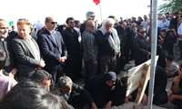 محل شهادت سه شهید دشتی با حضور مسئولان گلباران شد
