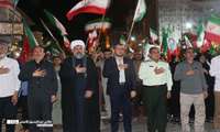 حضور معان برنامه ریزی و هماهنگی امور عمرانی فرمانداری دشتی در تجمع مردمی شهر خورموج